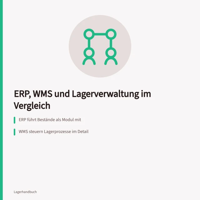 Vergleich von ERP-, WMS- und Lagerverwaltungssoftware im Lager. Lagerprogramme im Vergleich von ERP, WMS und Lagerverwaltung
