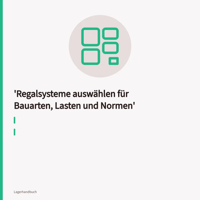 Palettenregal mit Europaletten und Traglastplakette im Lager. Regalsysteme auswählen für Bauarten, Lasten und Normen